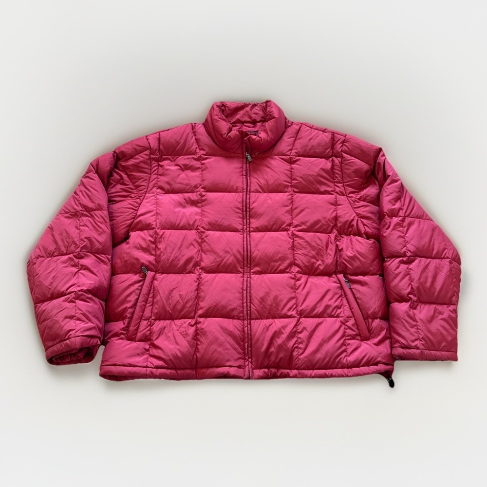 Eddie‎ Bauer Goose Down Puffer Jacket Mens 2XL Red Insulated Gorpcore Retro Y2k